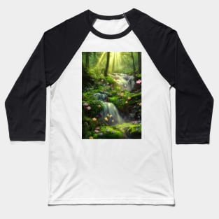 Magical Waterfall Baseball T-Shirt